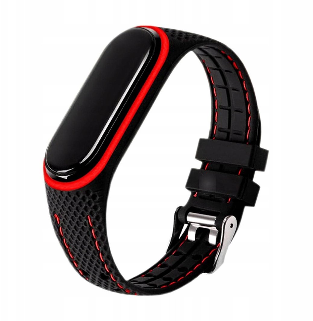 Pasek z elastomeru LIFESTYLE do XIAOMI Mi Band 5 / 6 black (04) 1