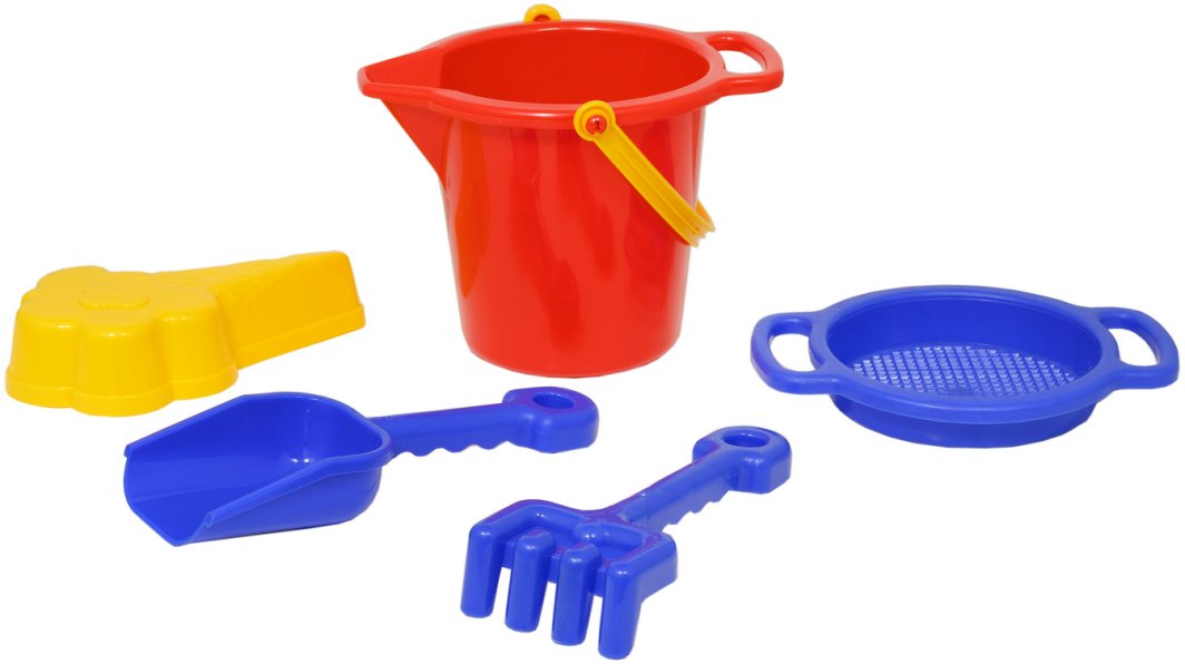 PLASTO Wiaderko z akcesoriami do piasku 5 elementów PLA1509 1