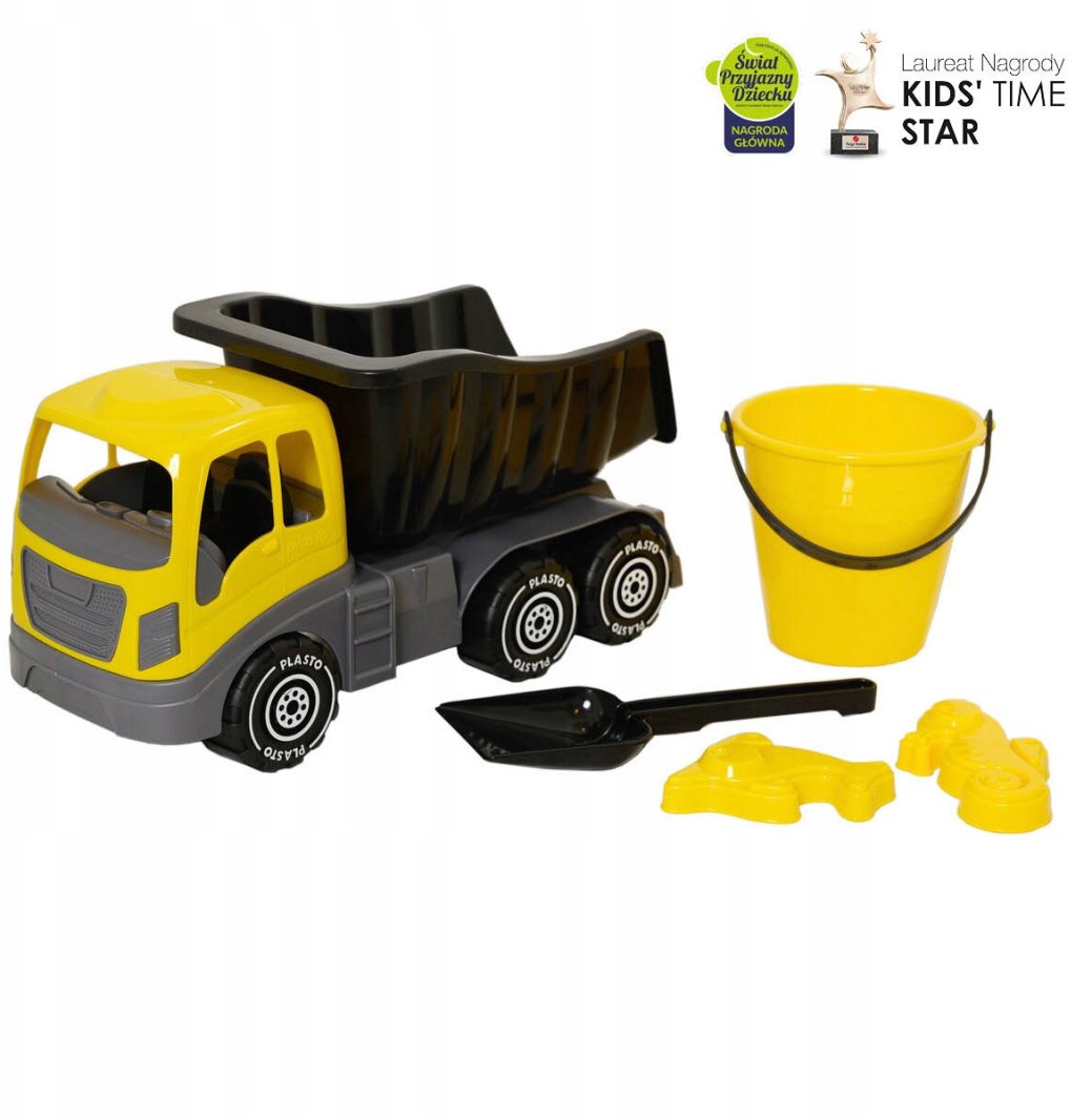 PLASTO Duża wywrotka 40cm z akcesoriami do piasku, 5 elementów PLA1513 1