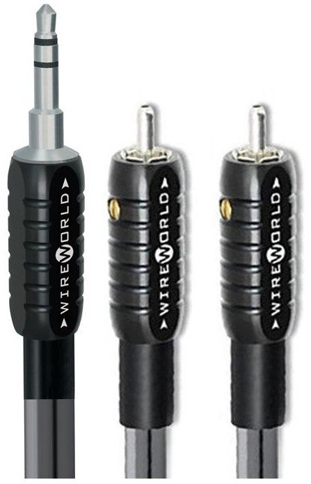 Kabel mini jack WireWorld NANO-SILVER ECLIPSE Rodzaj kabla: M-jack - 2xRCA (SEN), Długość: 3 m 1