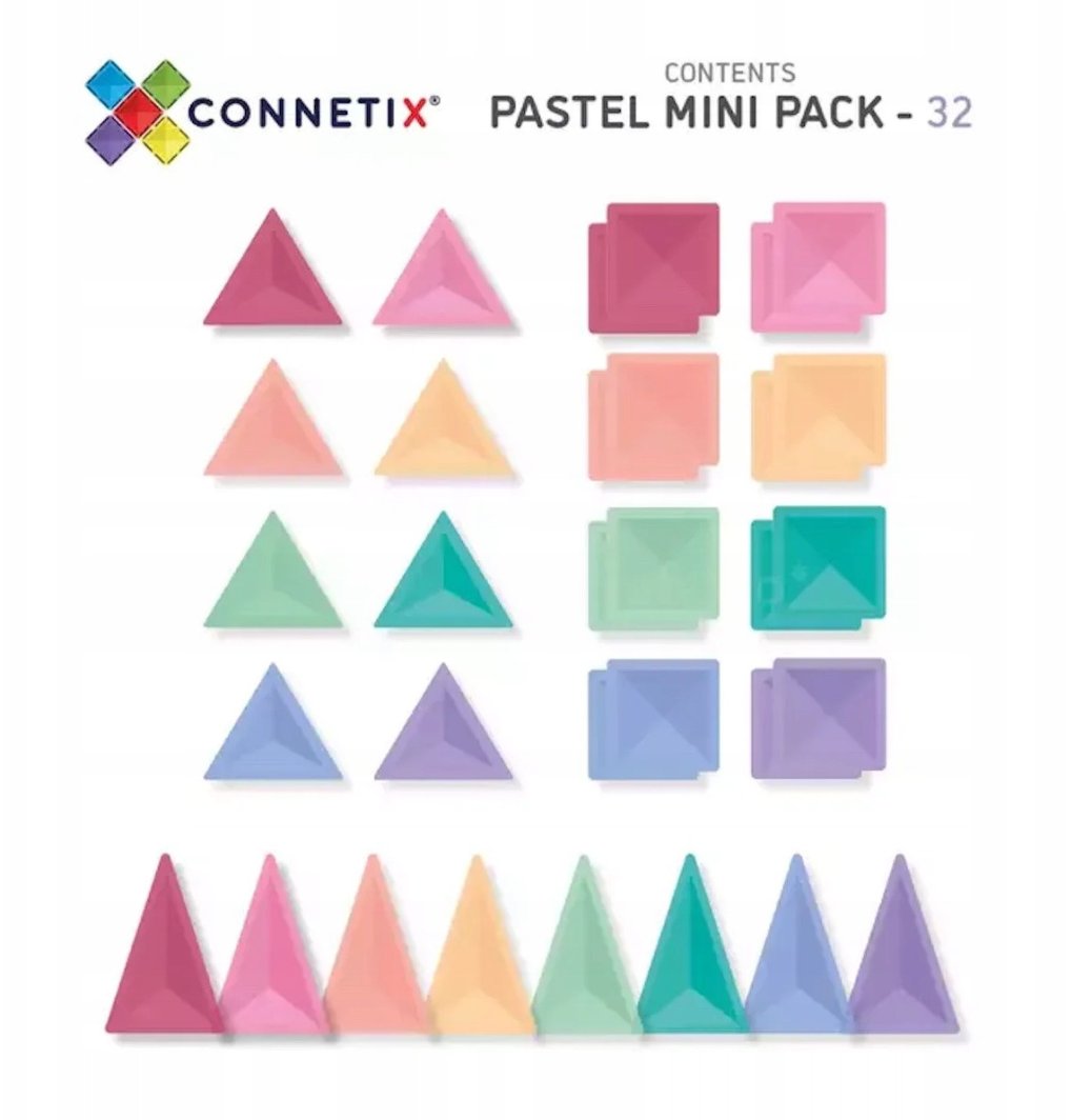 CONNETIX Pastel Mini Pack 32 el klocki magnetyczne 3+ 1