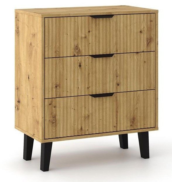 Komoda Scandi 3S SLIM DĄB ARTISAN 1