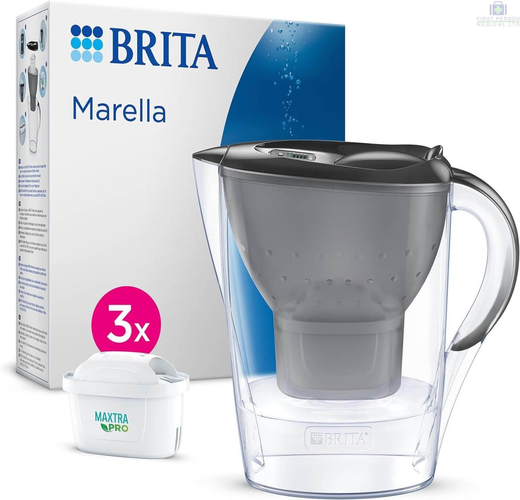Brita Marella Vandfilterkande - 2,4 L - Grå + 3x Maxtra PRO 1