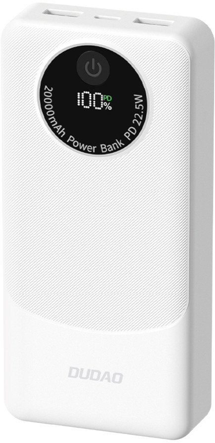 Dudao K12 powerbank 10000mAh 22.5 Watt Hvid 1