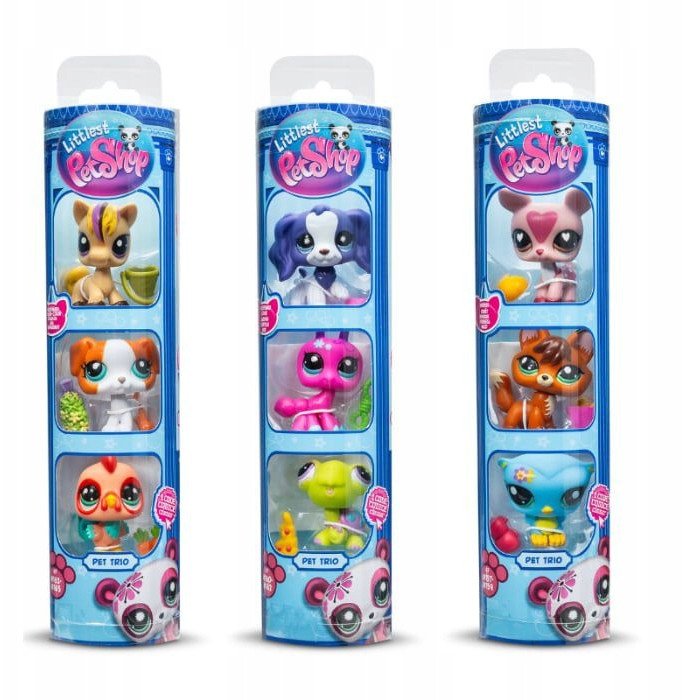 LITTLEST PET SHOP PET TRIO IN TUBE ASS - assorted 1