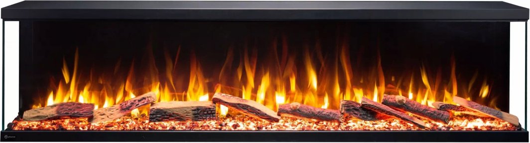 Aflamo Kominek elektryczny LED ścienny UNIQUE 160 cm BEZ GRZANIA 1