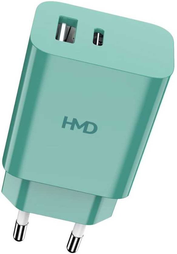 HMD Dual Port Wall Charger 30W Green 1