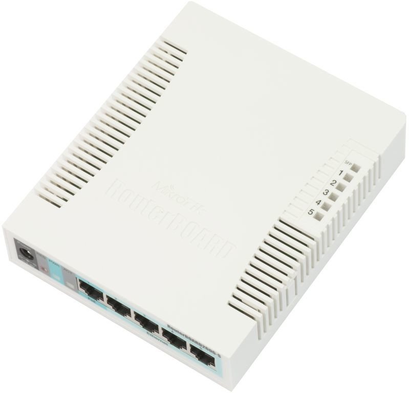 Šakotuvas Mikrotik RouterBOARD 260GS 5-port Gigabit smart switch with SFP 1