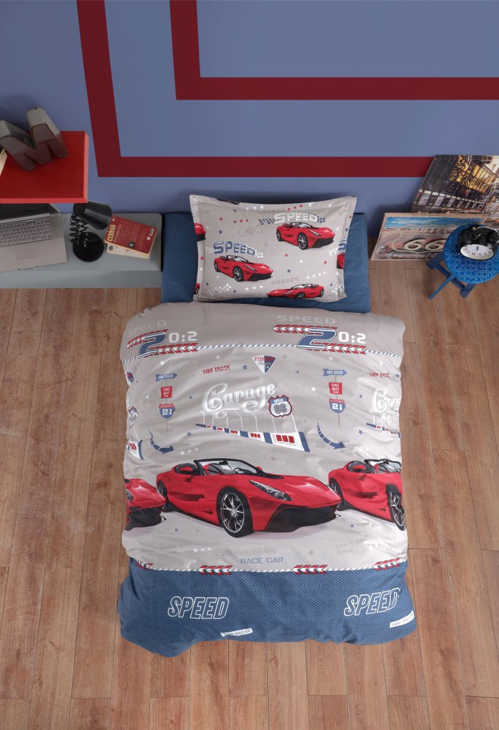 Children's bedding set CREYA SPEED, 145 x 210, 50 x 70 cm, 100% cotton 1
