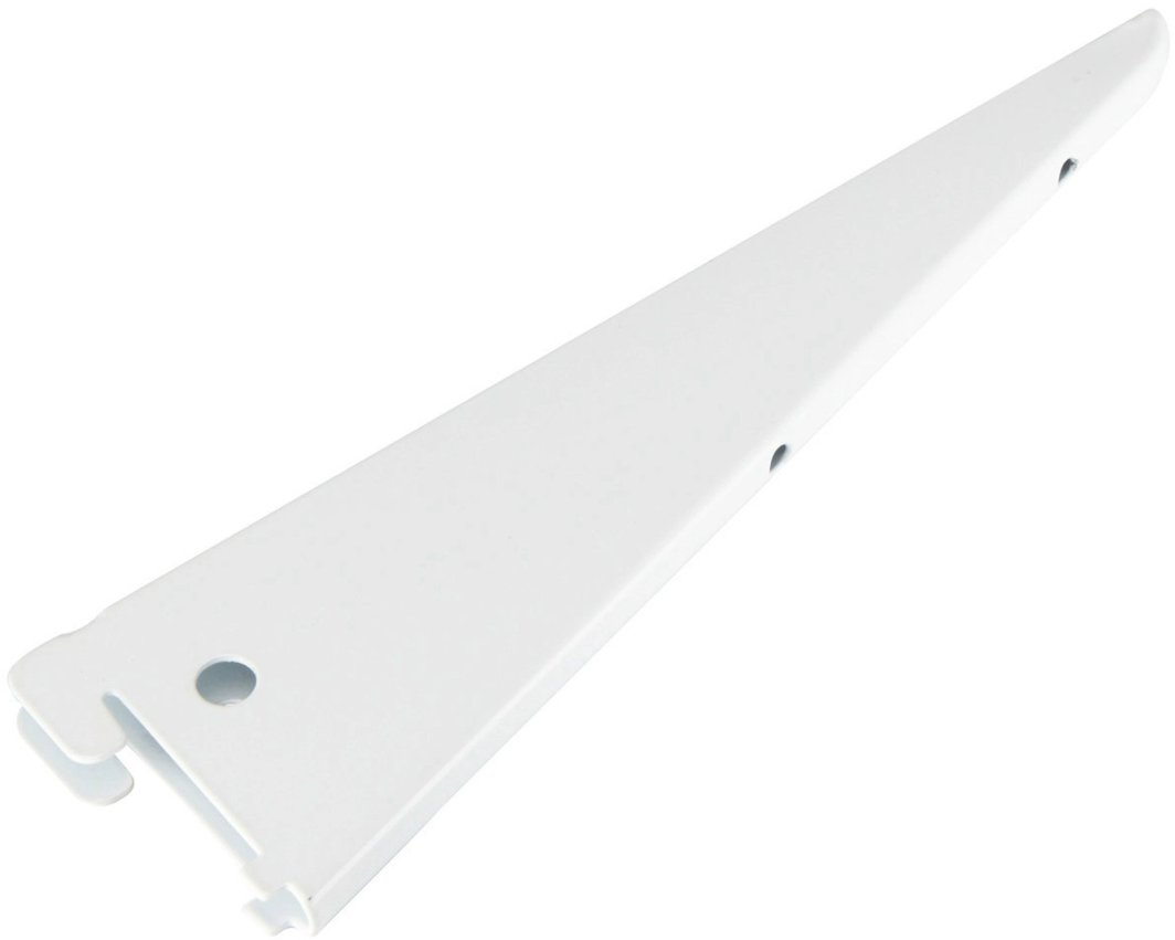 BRACKET DOUBLE SLOT 220 MM WHITE 1