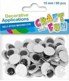 Euro Trade Oczy samoprzylepne 15mm 1