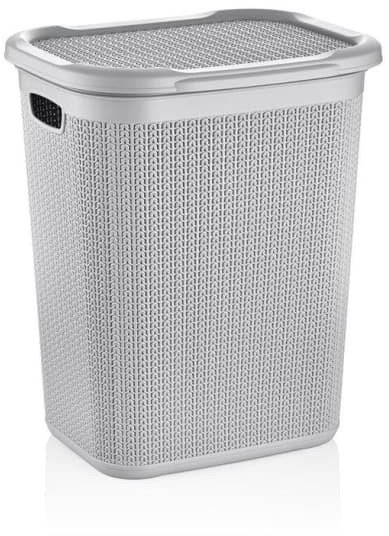 LAUNDRY BASKET 50L KNIT M-079 ICE GRAY 1
