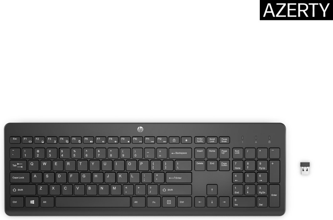 230 Wireless Keyboard Black 1