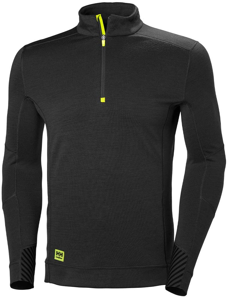 Koszulka termo Helly Hansen Lifa Half Zip Black 1