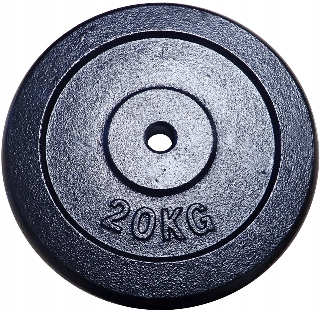 Obciążenie Talerz Żeliwny do Gryfów Ćwiczeń KUBISPORT 20 kg 30 mm 1