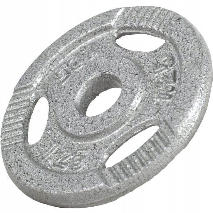 Obciążenie żeliwne z uchwytami 1,25 kg, 30 mm 1