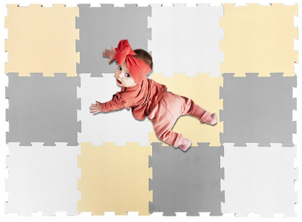 Mata piankowa puzzle piankowe duża dzieci duża gruba kontrastowa 12w1 1