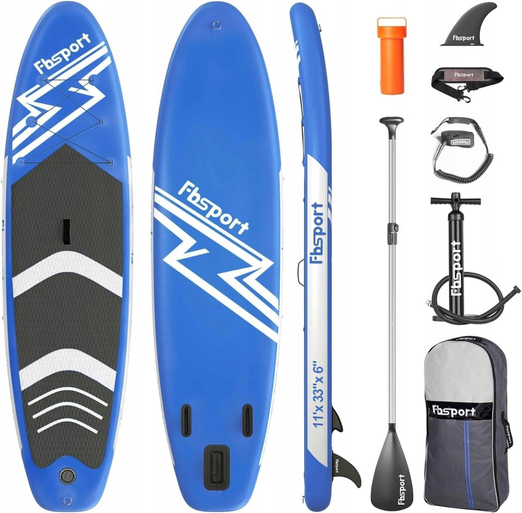 Zestaw FBSPORT Deska SUP Nadmuchiwana paddleboarding 335 cm niebieski 1