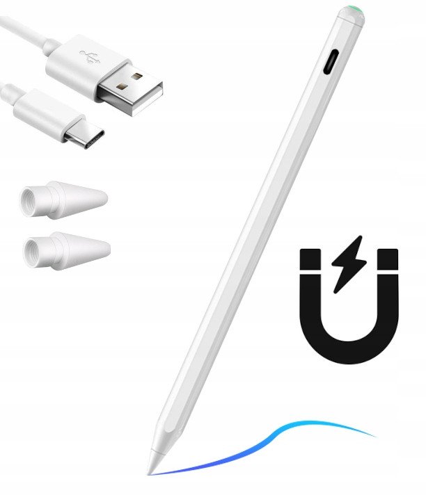 RYSIK STYLUS PENCIL DO TABLETA APPLE IPAD AIR PRO MINI Z FUNKCJĄ ŁADOWANIA 1