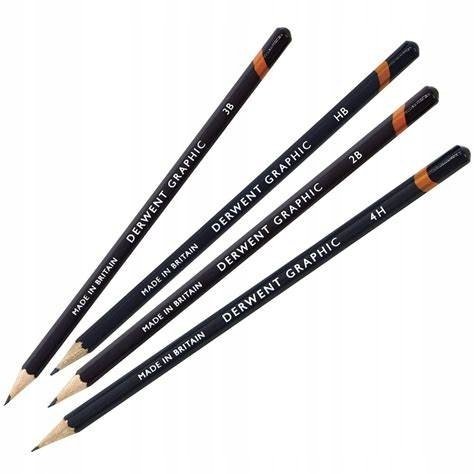 Linex Derwent Graphic ołówki 12 sztuk zestaw soft 1