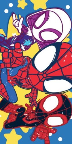 Marvel Spiderman Spidey Badehåndklæde - 100 procent bomuld 1
