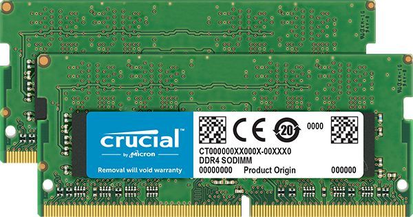 Pamięć do laptopa Crucial SODIMM, DDR4, 32 GB, 2666 MHz, CL19 (CT2K16G4SFD8266) 1