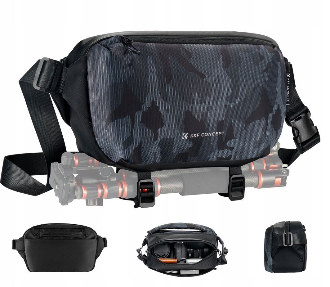 Torba Fotograficzna Walizka Saszetka Etui Na Aparat Kamerę Telefon K&f 10l / Urban Camo / Kf13.157v4 1