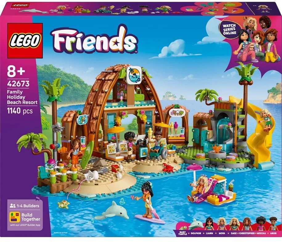 LEGO Friends Rodzinne wakacje na plaży (42673) 1