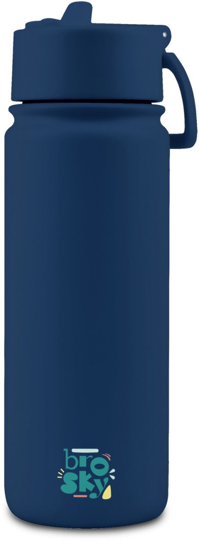 Brosky Basic Stalowa butelka na wodę w kolorze ciemnoniebieskim 550ml 1