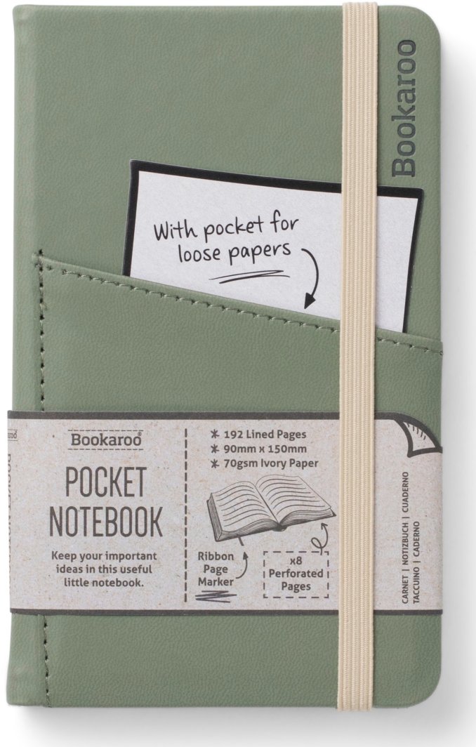 Bookaroo Notatnik Journal Pocket A6 - Zielony 1