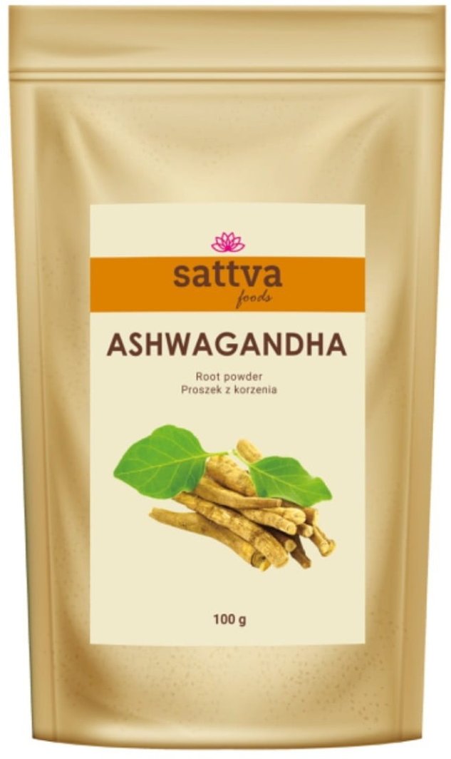 Sattva - Ashwagandha w proszku adaptogen na stres 100g 1