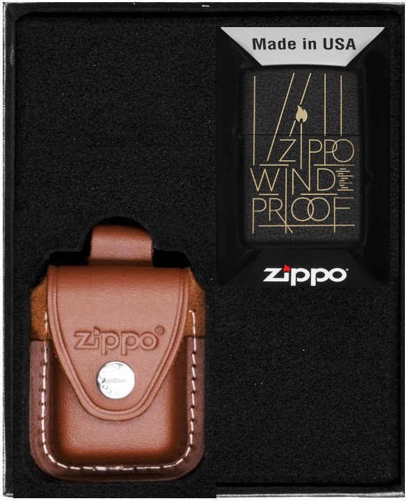 Zestaw ZIPPO Zapalniczka LINE ART DESIGN Prezentowy No4 1