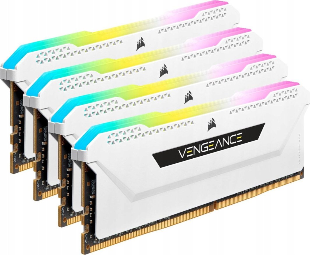 Pamięć RAM Corsair Vengeance RGB PRO SL DDR4 32GB 3200MHz CL16 (CMH32GX4M4E3200C16W) 1