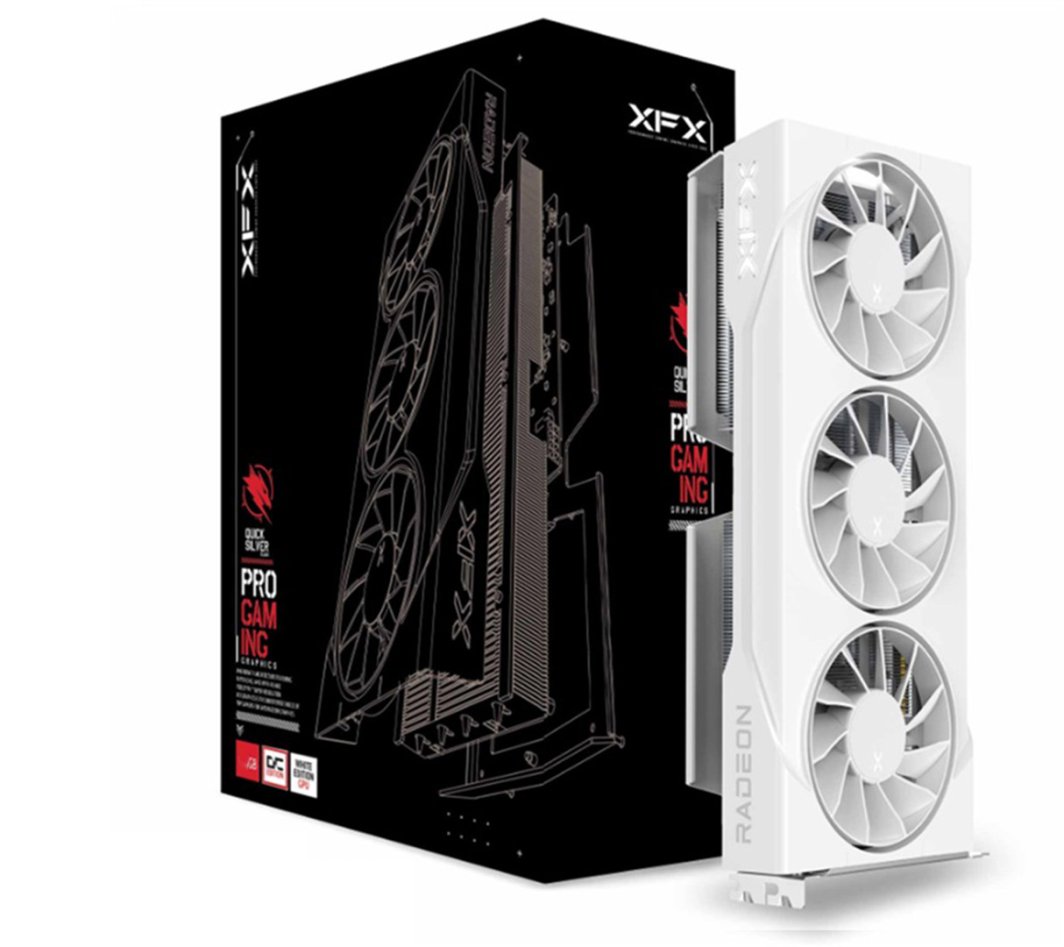 Karta graficzna XFX Swift Radeon RX 9060 XT OC White Triple Fan Gaming 16GB GDDR6 (RX-96TS316W7) 1
