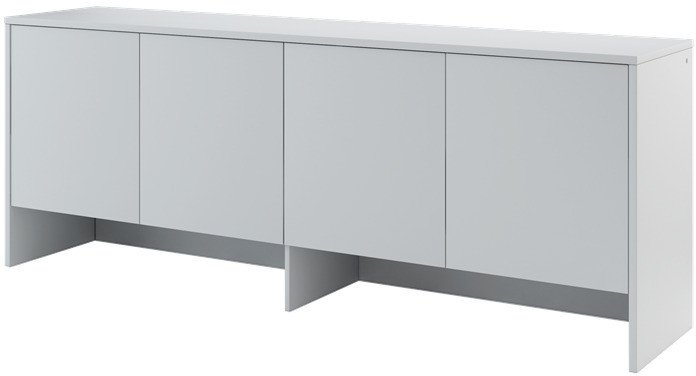 Nadstawka Bed Concept z czterema zamykanymi szafkami 80 cm Szary 1