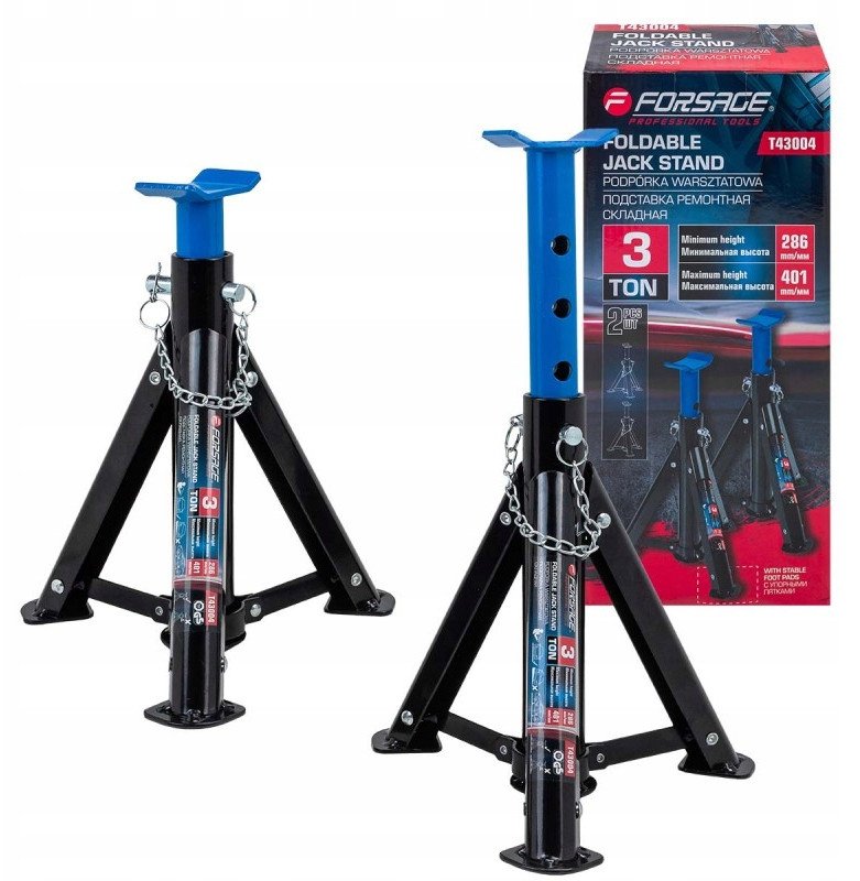 Kobyłki podstawki podpory samochodowe składane 3t (komplet 2szt) 1