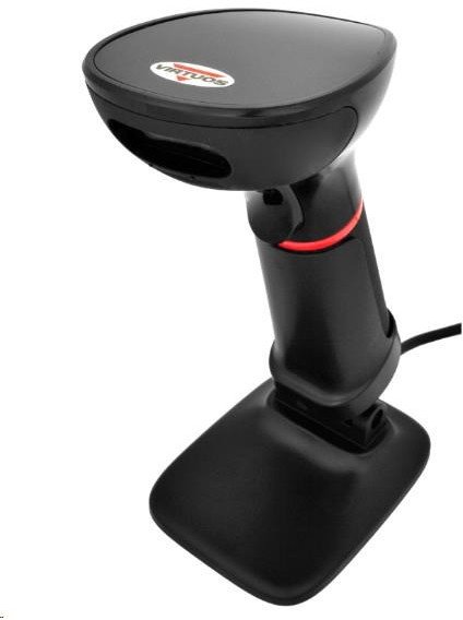 Virtuos CCD 2D čtečka HT-855A, RS-232, stojánek, černá 1