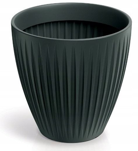 Prosperplast Doniczka Latia Round Midl - Antracytowa (TLRO60M-466R) 1