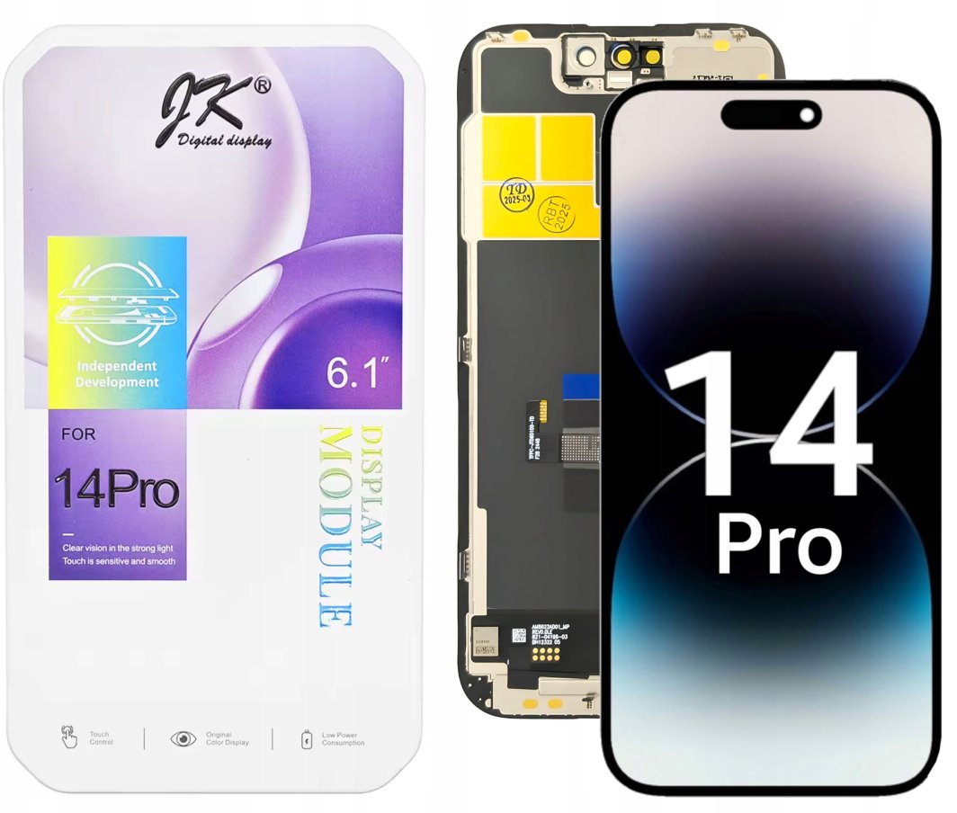WYŚWIETLACZ EKRAN DOTYK LCD DO APPLE IPHONE 14 PRO JK INCELL WYMIENNY CHIP 1