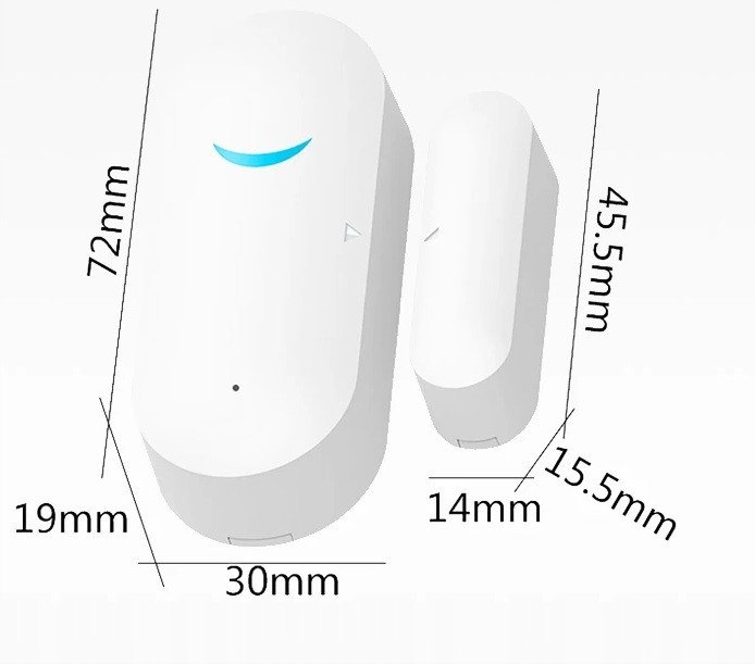 Czujnik otwarcia drzwi okna alarm WIFI TUYA smart 1