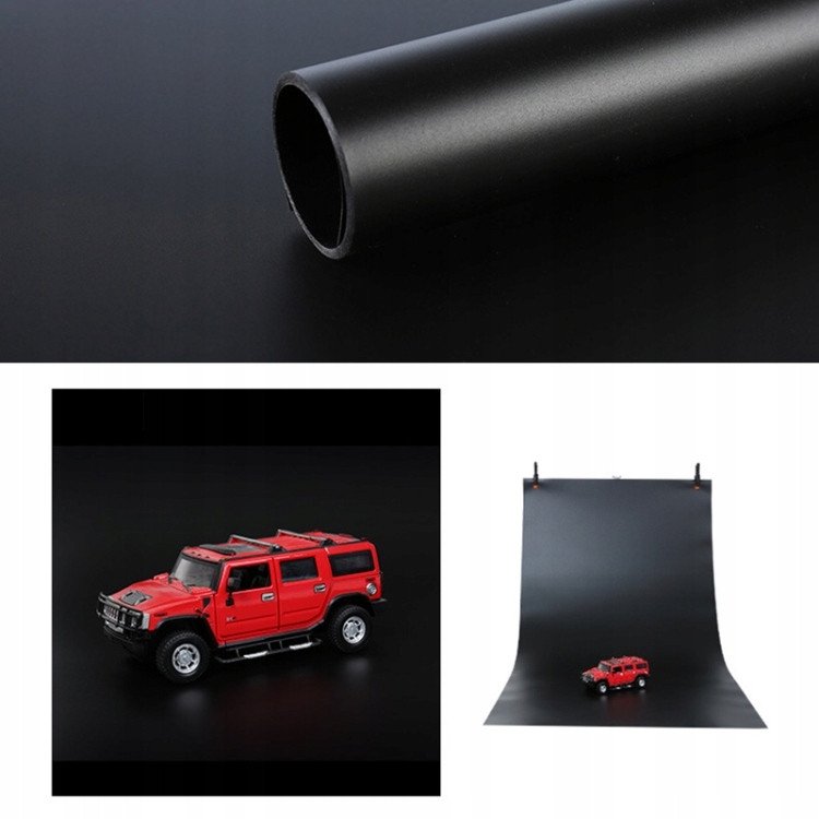 TŁO FOTOGRAFICZNE CZARNE PVC 120x200 WINYL TŁA 1