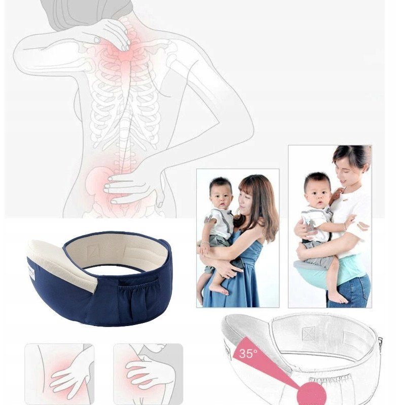 NOSIDEŁKO BIODROWE NOSIDŁO SIEDZISKO BRĄZOWE 1