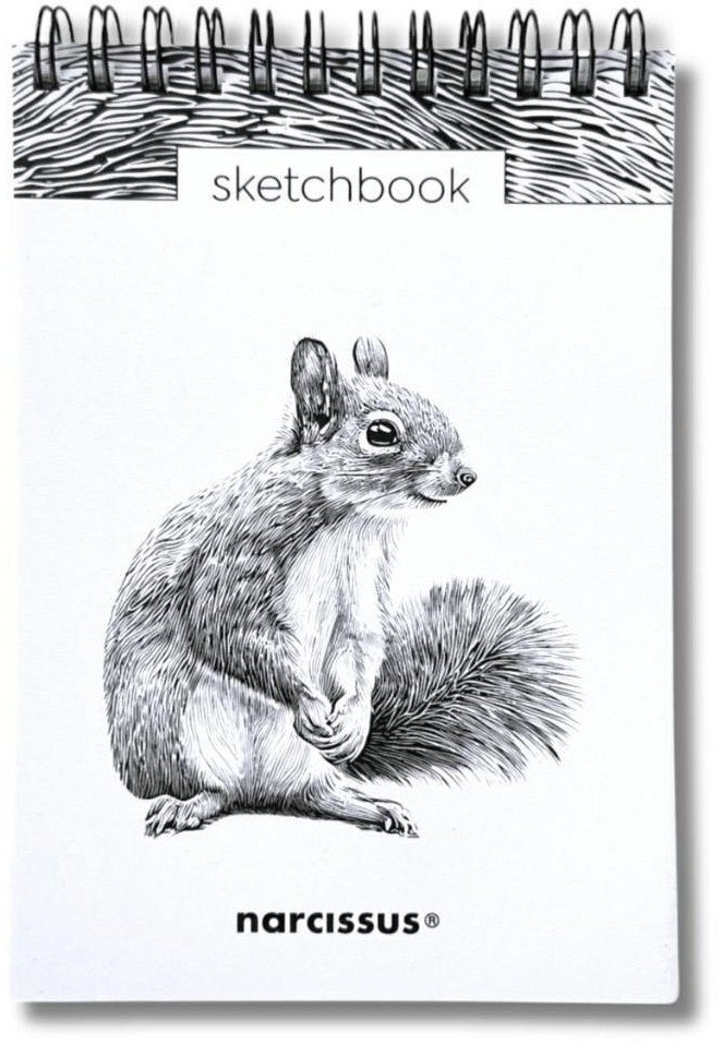 Szkicownik A6/60K na spirali - Wiewiórka 1