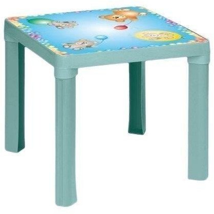 Stolik plastikowy pastel turkus 1