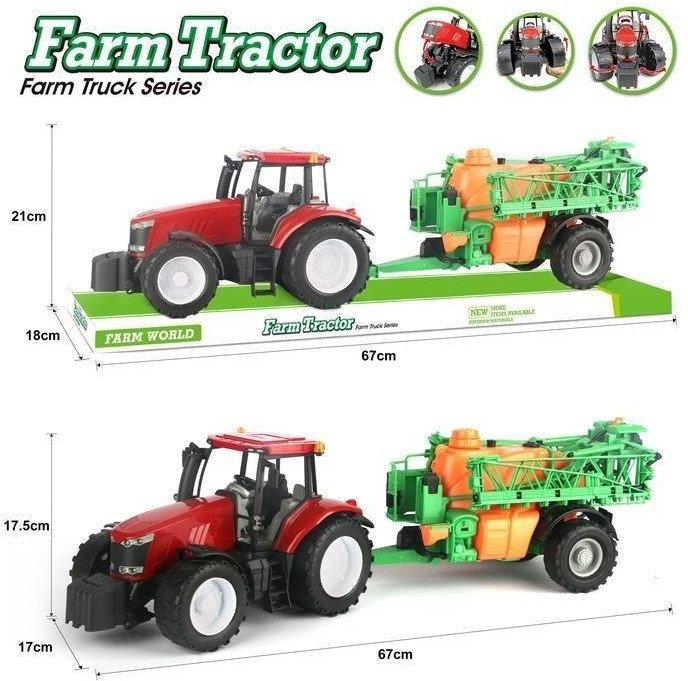 Traktor z opryskiwaczem 1