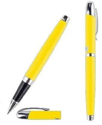 Długopis elegancki 0,5mm ze skuwką żółty 1