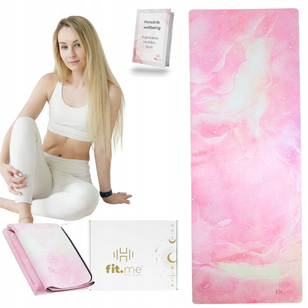 Składana Mata Premium do Jogi z Zamszu 1,5 mm 1