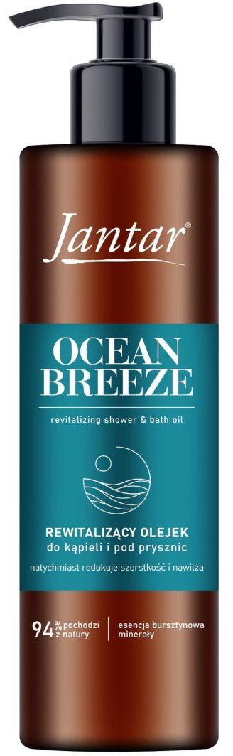 JANTAR Rewitalizujący Olejek pod prysznic i  do kąpieli z esencją bursztynową i minerałami - Ocean Breeze 400 ml 1