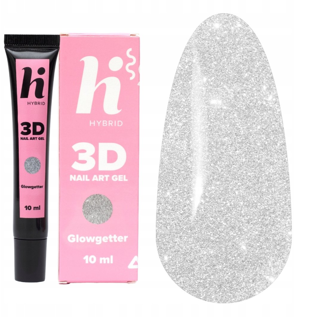 HI HYBRID Nail Art Żel do zdobień 3D Glowgetter 10 ml 1