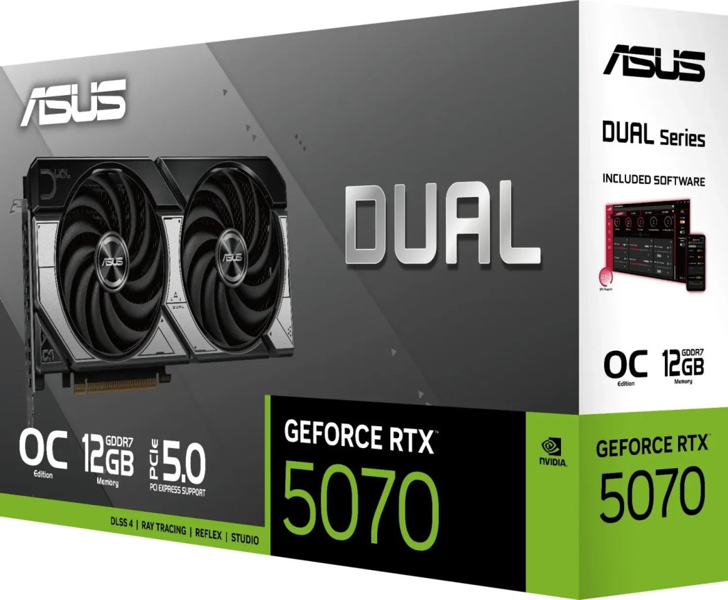 Asus Dual GeForce RTX 5070 OC 12GB GDDR7 DLSS4 (DUAL-RTX5070